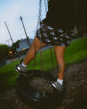 Load image into Gallery viewer, Black "Smiley" Shorts