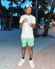 Load image into Gallery viewer, Green "Smiley" Shorts