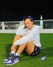 Load image into Gallery viewer, Black "Smiley" Shorts