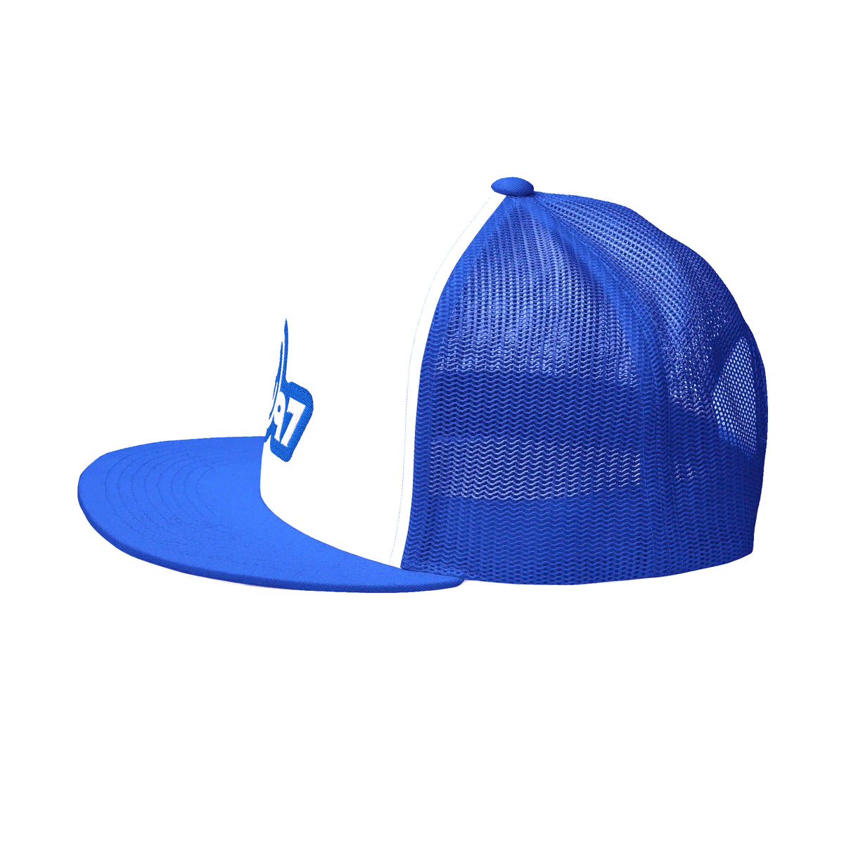 SO FAR :: SO BUENO High Crown Trucker Hat - Royal Blue (Curved Brim) –  Wicked+