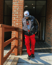 Load image into Gallery viewer, Black/White "@heart" Trucker Hat