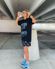 Load image into Gallery viewer, Blue/Black "INSTINCTS" Tee