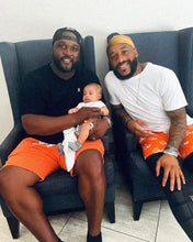 Load image into Gallery viewer, Orange "Smiley" Shorts