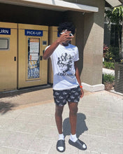 Load image into Gallery viewer, Black "Smiley" Shorts