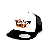 Load image into Gallery viewer, &quot;Never Stop Smiling!&quot; Trucker Hat
