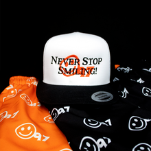 Load image into Gallery viewer, &quot;Never Stop Smiling!&quot; Trucker Hat
