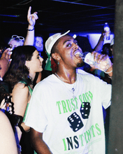 Load image into Gallery viewer, Green/White &quot;INSTINCTS&quot; Tee
