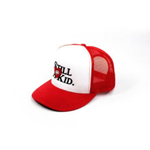 Load image into Gallery viewer, Red/White &quot;@heart&quot; Trucker Hat
