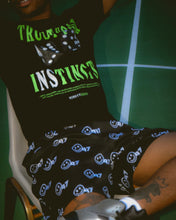 Load image into Gallery viewer, Green/Black &quot;INSTINCTS&quot; Tee
