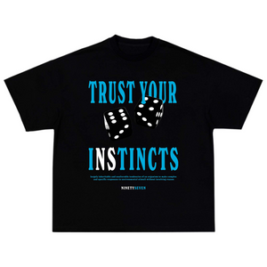 Blue/Black "INSTINCTS" Tee