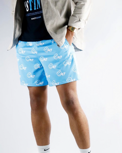 Blue "Smiley" Shorts